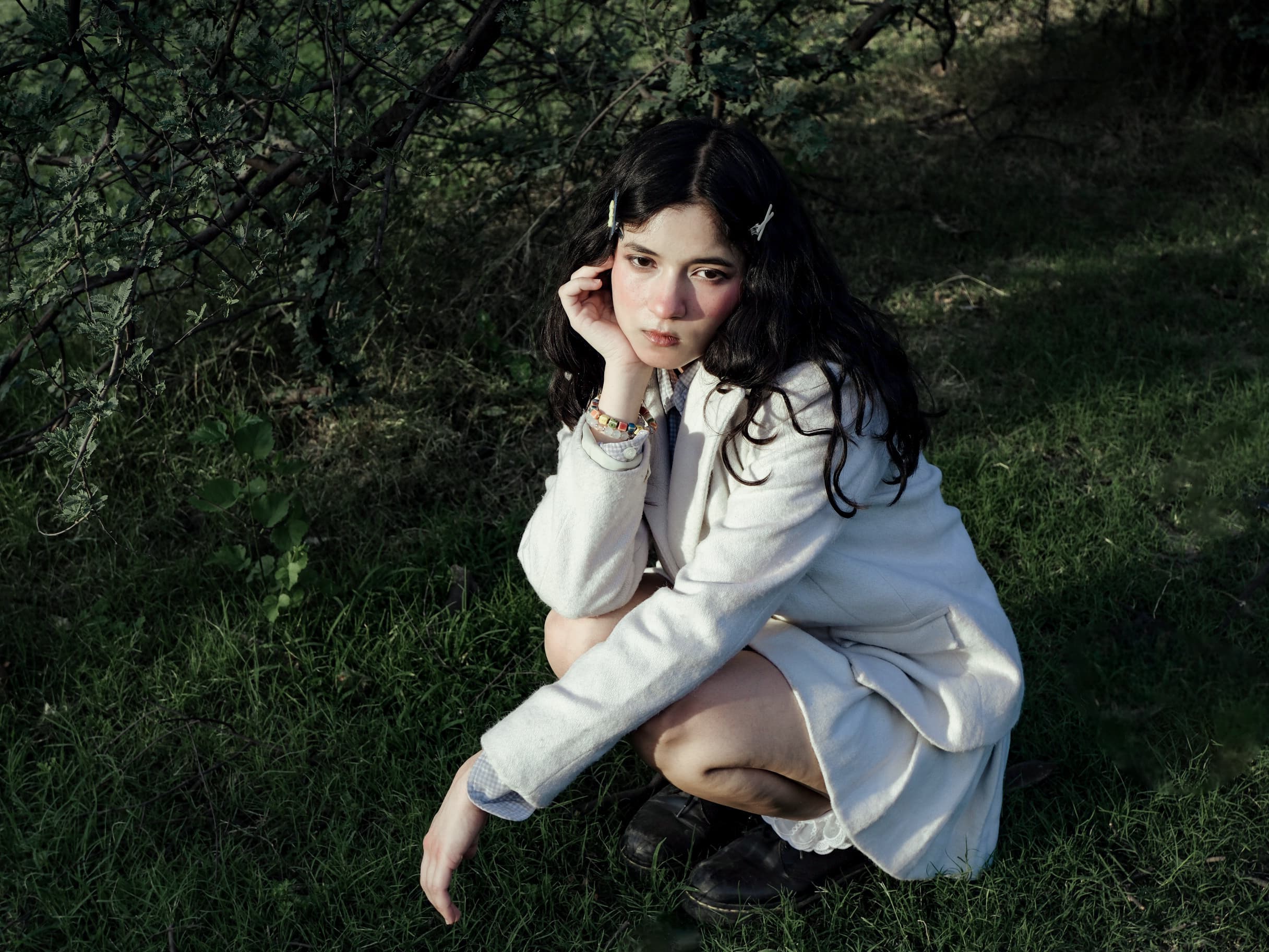 Yashnoor Kaur portrait in a wooded landscape